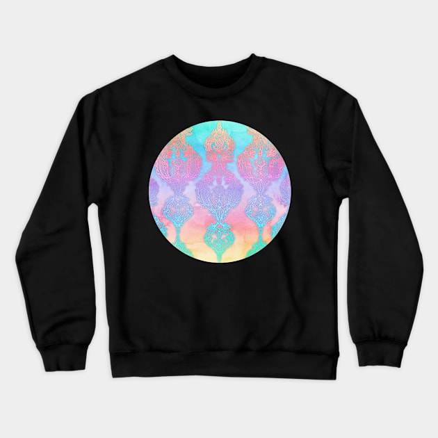 The Ups and Downs of Rainbow Doodles Crewneck Sweatshirt by micklyn